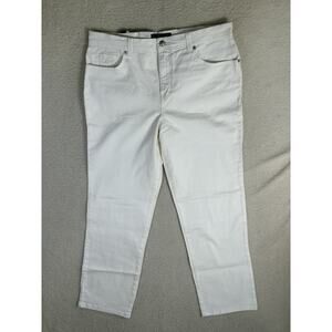 NEW Gloria Vanderbilt Amanda Jeans Womens sz 16 36x28 White Stretch Slimming
